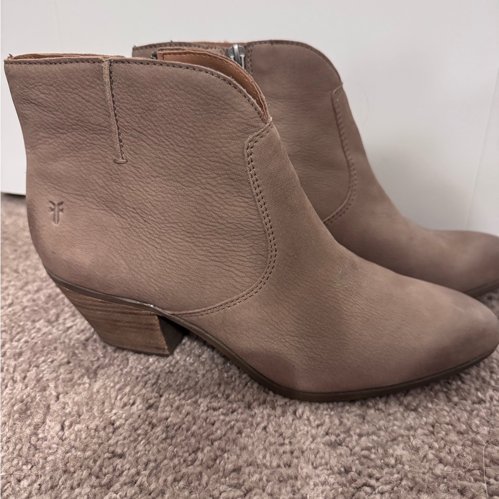 Frye Women's Taupe Ankle Booties